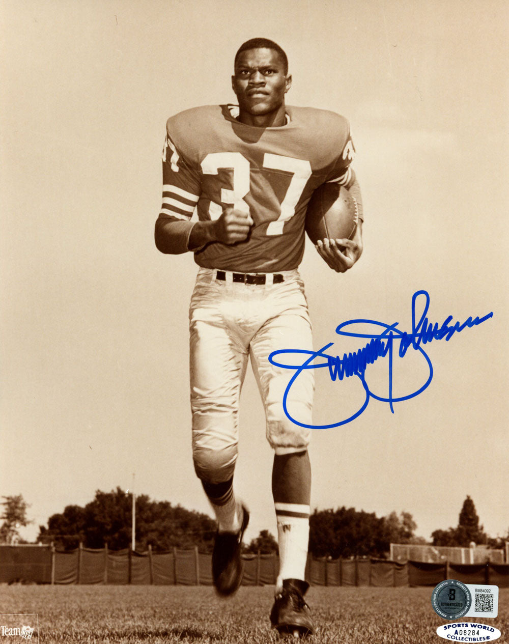 Jimmy Johnson San Francisco 49ers Signed 8x10 Photo - Beckett Beckett-Powers Sports Memorabilia
