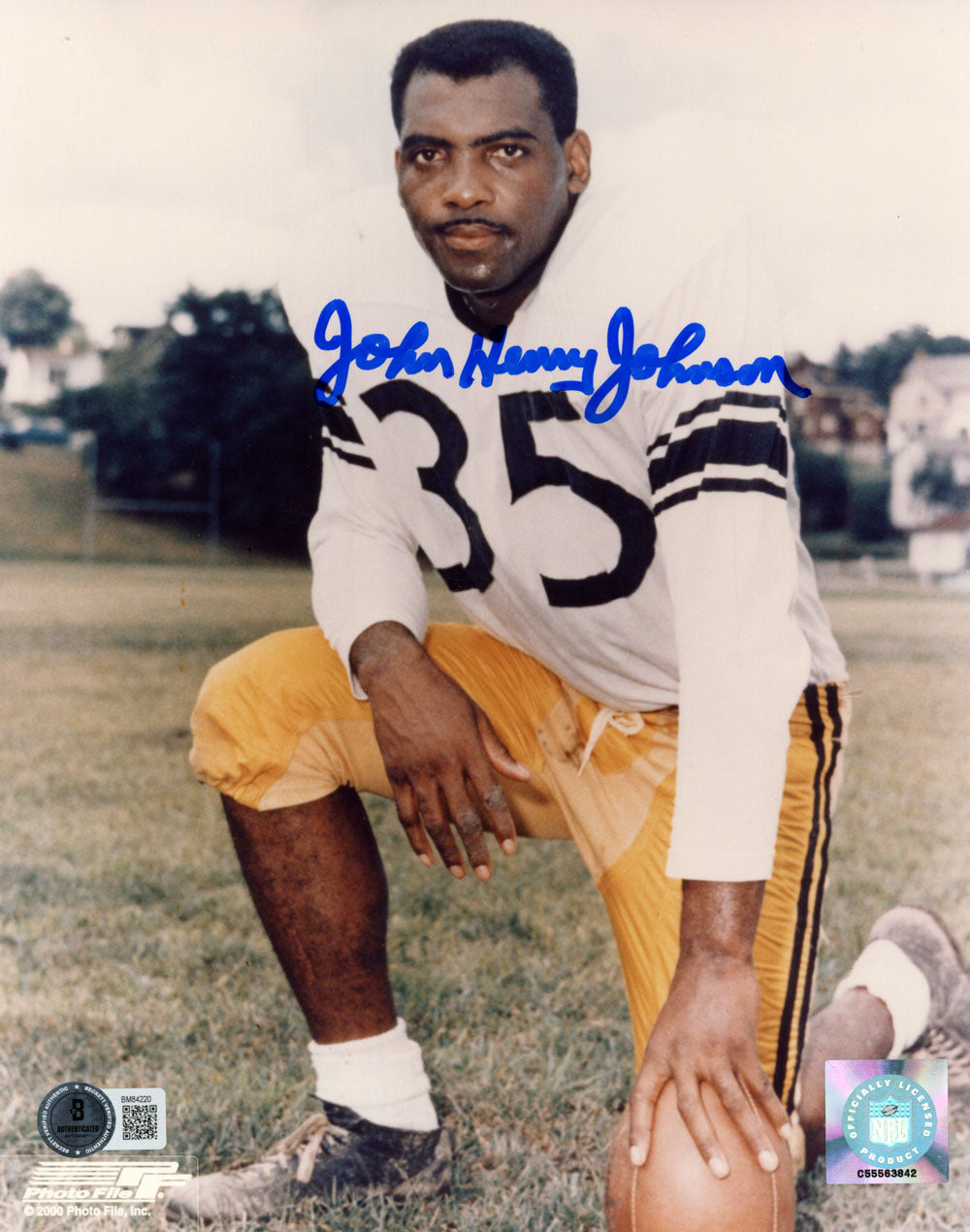 John Henry Johnson Pittsburgh Steelers Signed 8x10 Photo - Beckett Beckett-Powers Sports Memorabilia