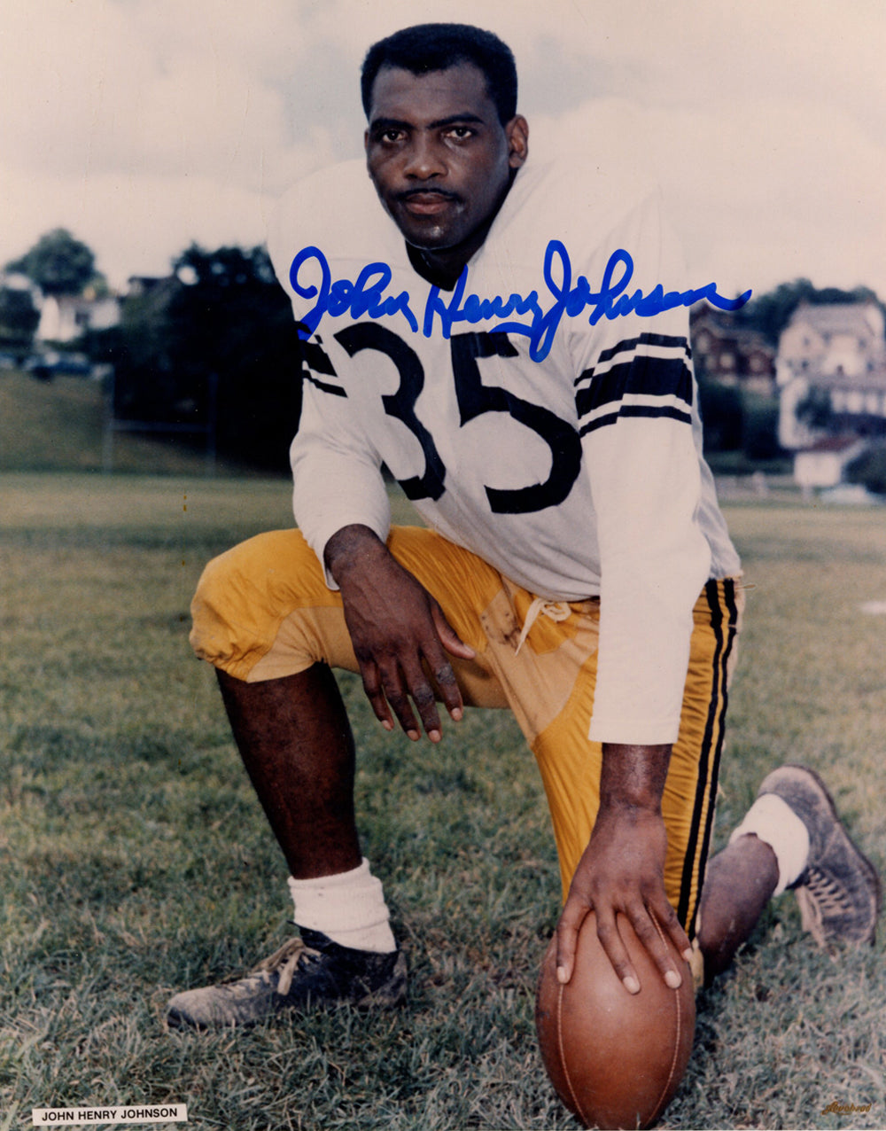 John Henry Johnson Pottsburgh Pittsburgh Steelers Signed 8x10 Photo-Powers Sports Memorabilia