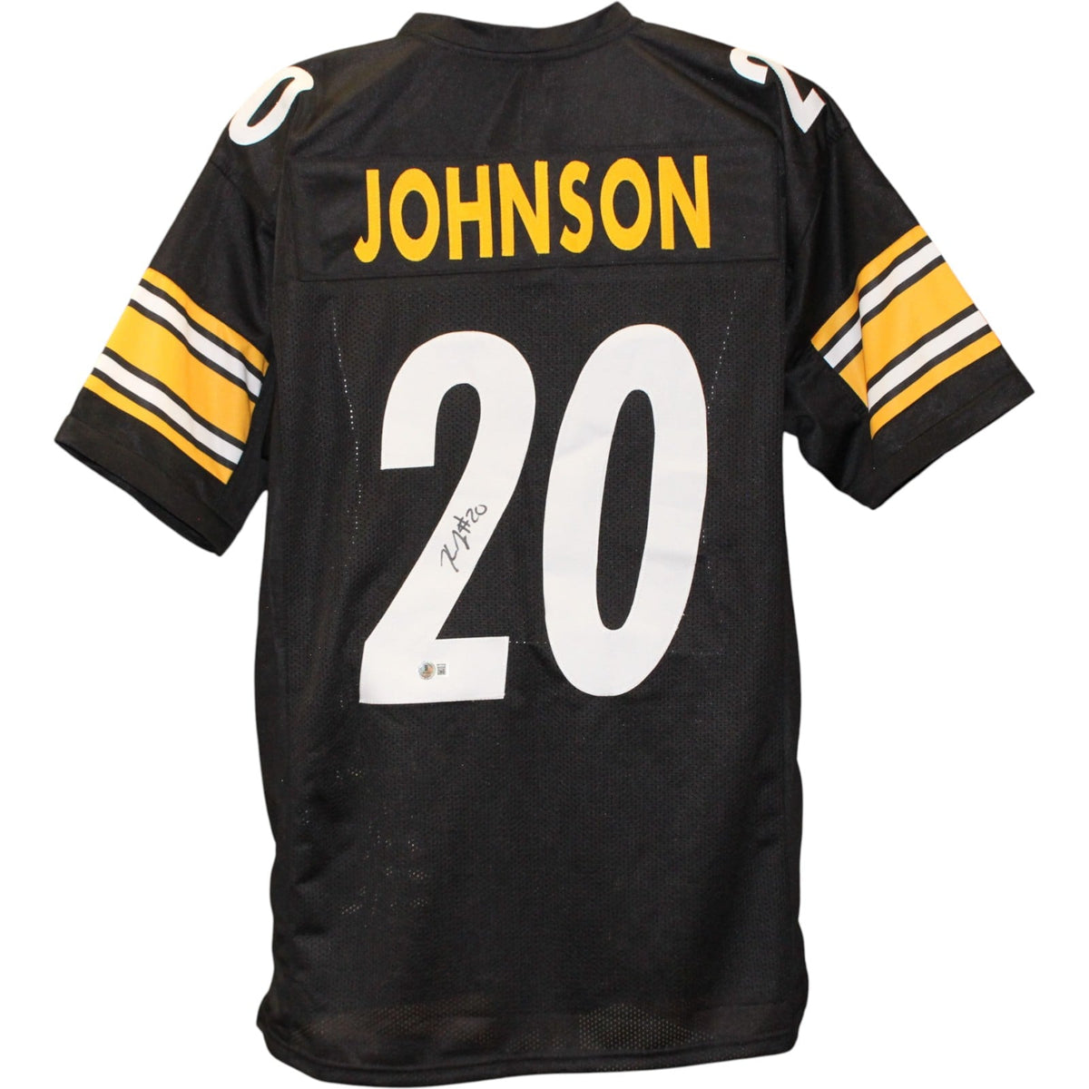 Kaleb Johnson Signed Pro Style Black Size XL Jersey – Beckett Witness Authenticated-Powers Sports Memorabilia