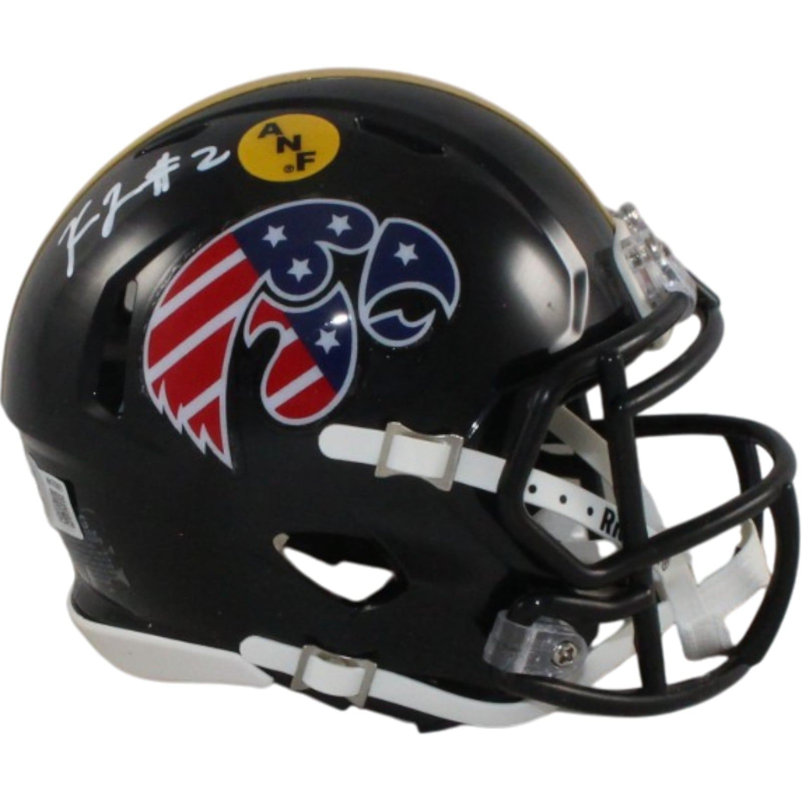 Kaleb Johnson Signed Iowa Hawkeyes Stars&Stripes Mini Helmet – Beckett Authenticated-Powers Sports Memorabilia