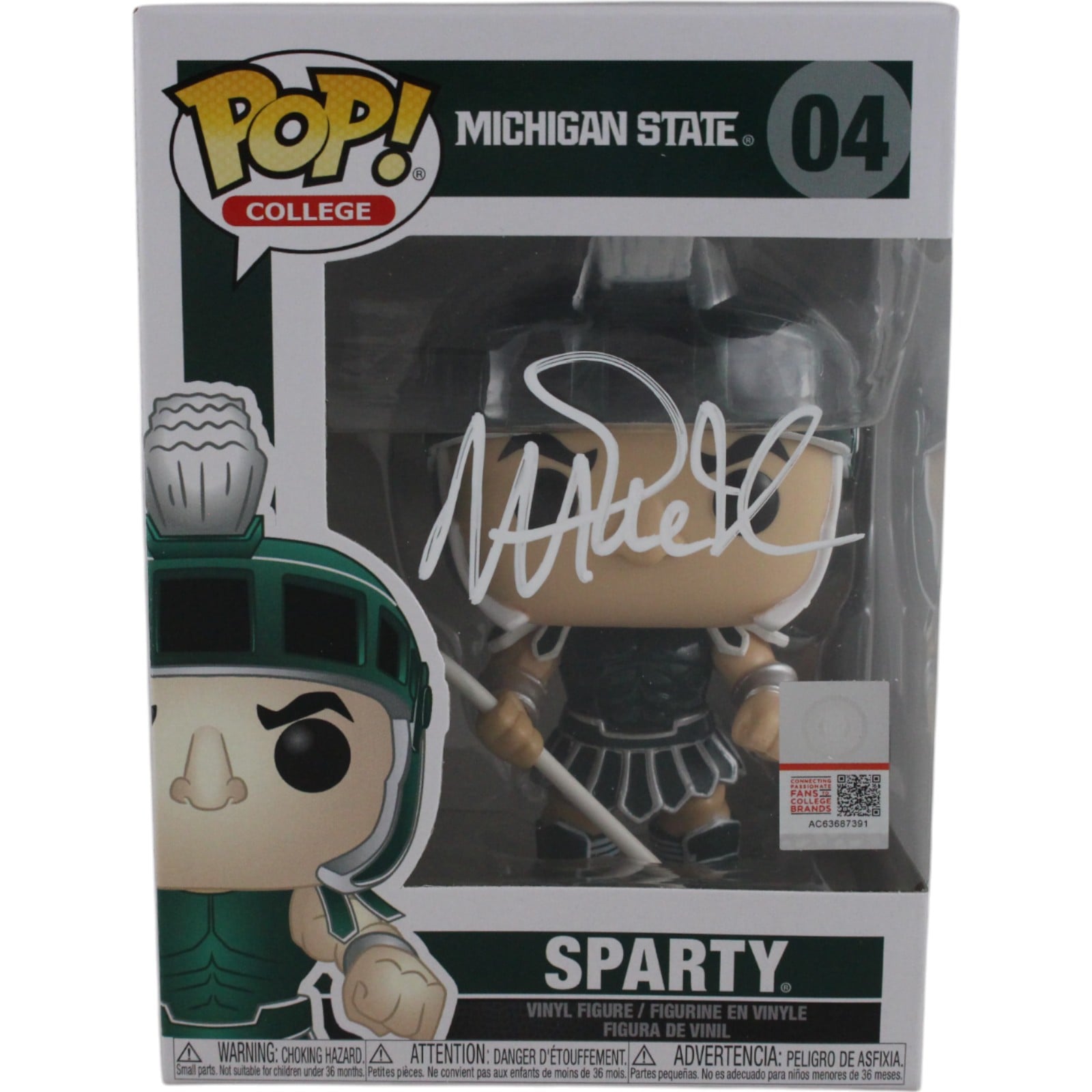 Magic Johnson Signed Michigan State Funko Pop! #04 – Beckett Authenticated-Powers Sports Memorabilia