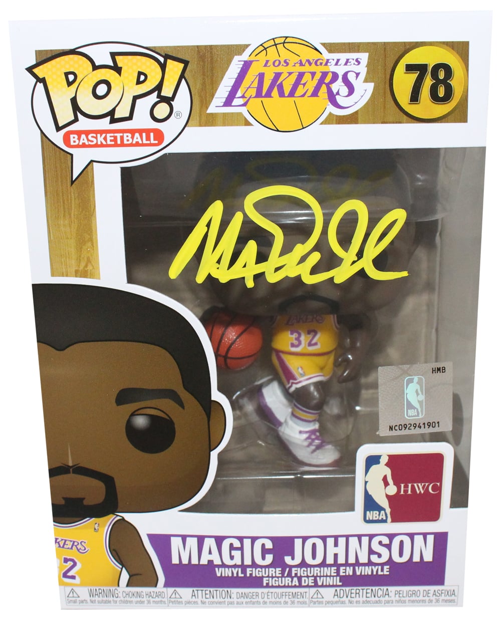 Magic Johnson Signed LA Lakers Funko Pop! #78 w/Soft Protector – Beckett Authenticated-Powers Sports Memorabilia