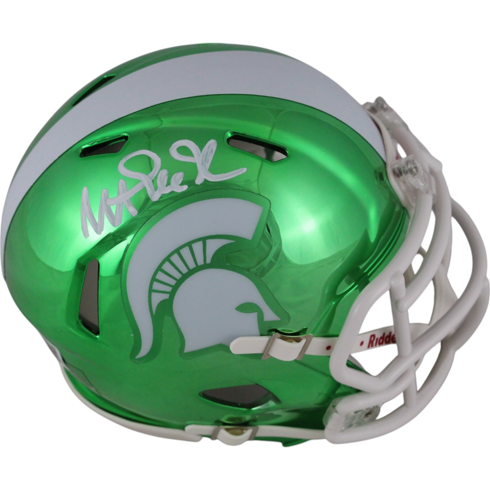 Magic Johnson Signed Michigan State Chrome Mini Helmet – Beckett Authenticated-Powers Sports Memorabilia