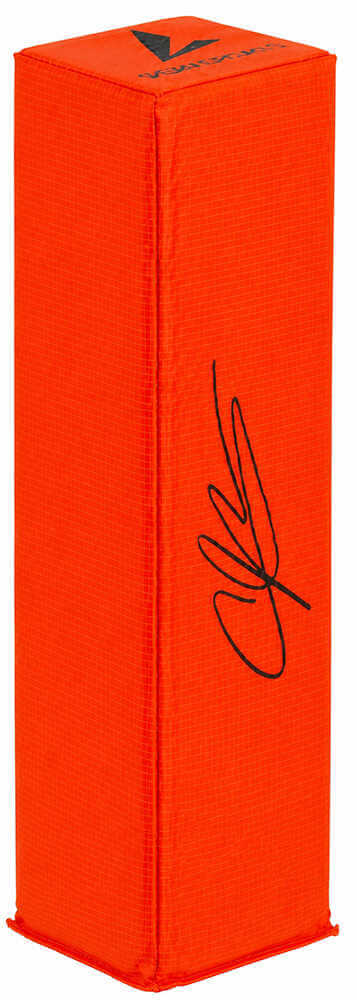 Andre Johnson Autographed BSN Orange Football Endzone Pylon-Powers Sports Memorabilia
