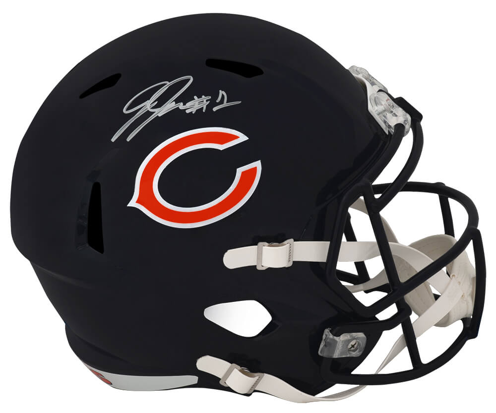 Jaylon Johnson Autographed Chicago Bears Riddell Full Size Speed Replica Helmet-Powers Sports Memorabilia