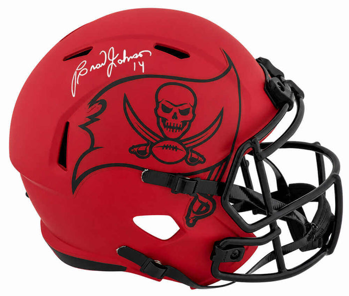Brad Johnson Autographed Tampa Bay Buccaneers RAVE Riddell Full Size Speed Replica Helmet-Powers Sports Memorabilia