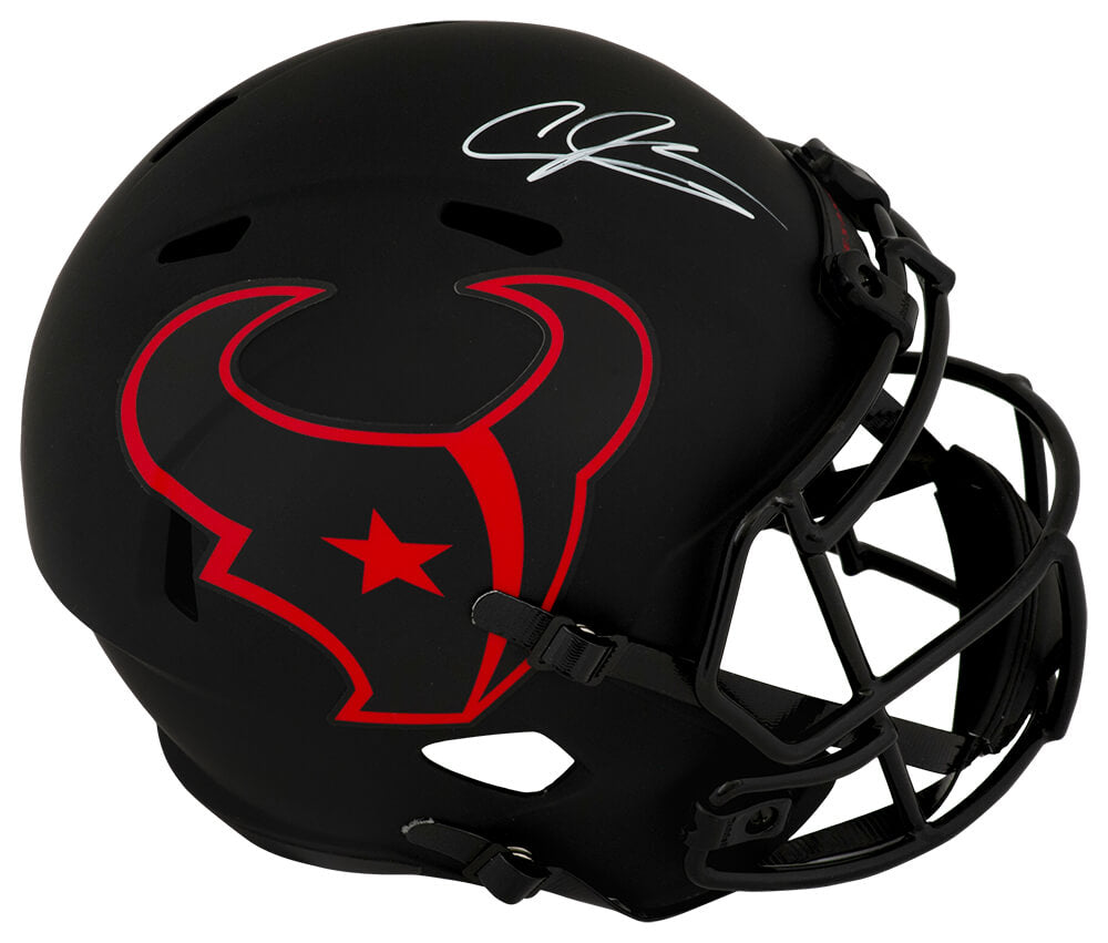 Andre Johnson Autographed Houston Texans ECLIPSE Riddell Full Size Speed Replica Helmet-Powers Sports Memorabilia