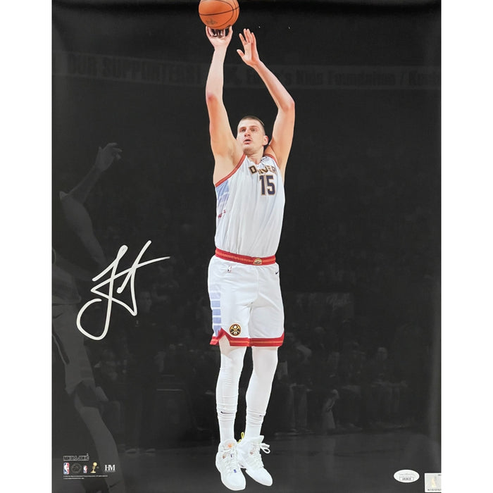 Nikola Jokic Signed Denver Nuggets 16x20 Photo – Vertical – JSA Authenticated-Powers Sports Memorabilia