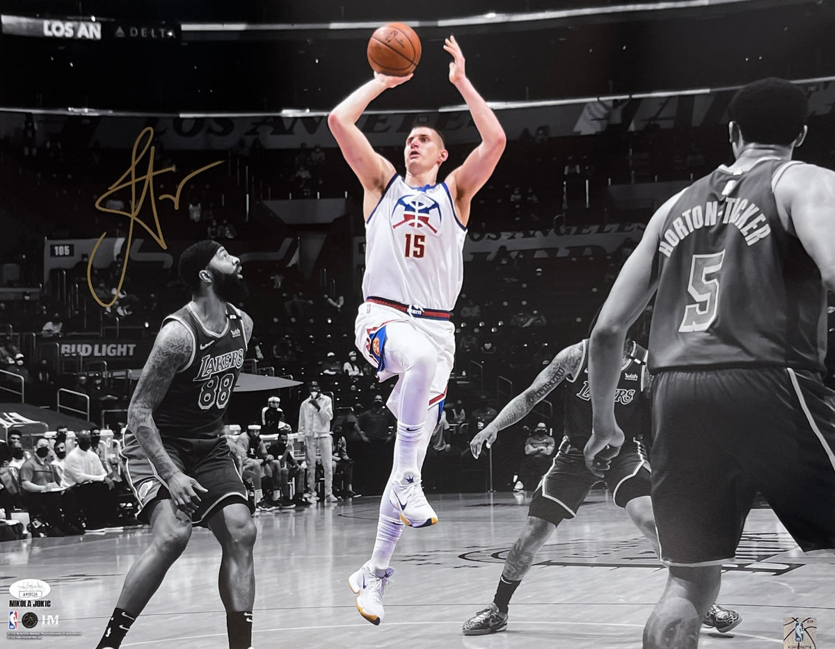 Nikola Jokic Autographed Denver Nuggets 16x20 Photo – JSA Authenticated-Powers Sports Memorabilia