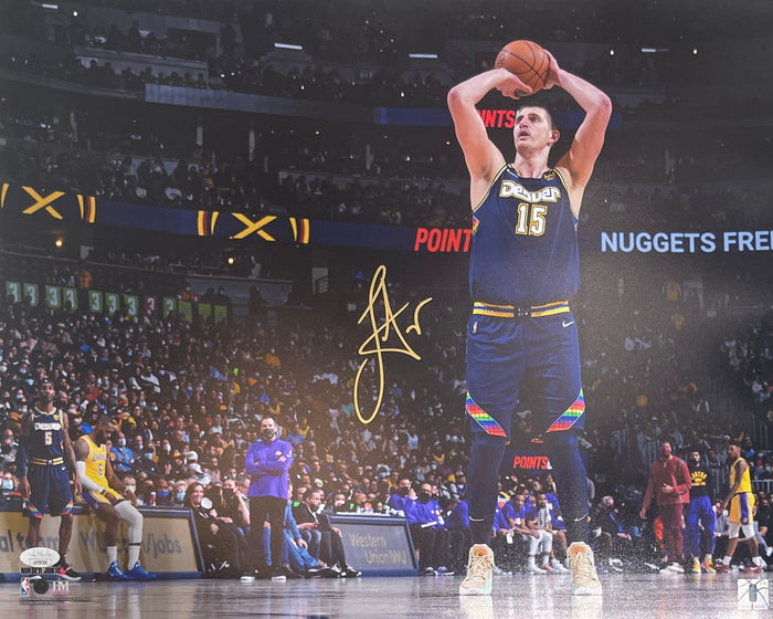 Nikola Jokic Signed Denver Nuggets 16x20 Photo – Lake Scene – JSA Authenticated-Powers Sports Memorabilia