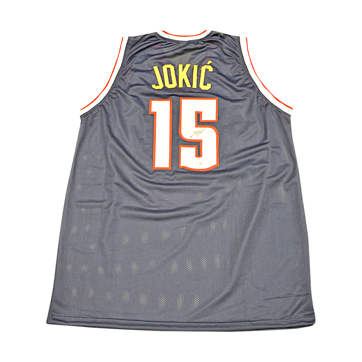 Nikola Jokic Denver Nuggets Signed Navy Custom Jersey Beckett Holo Only-Powers Sports Memorabilia