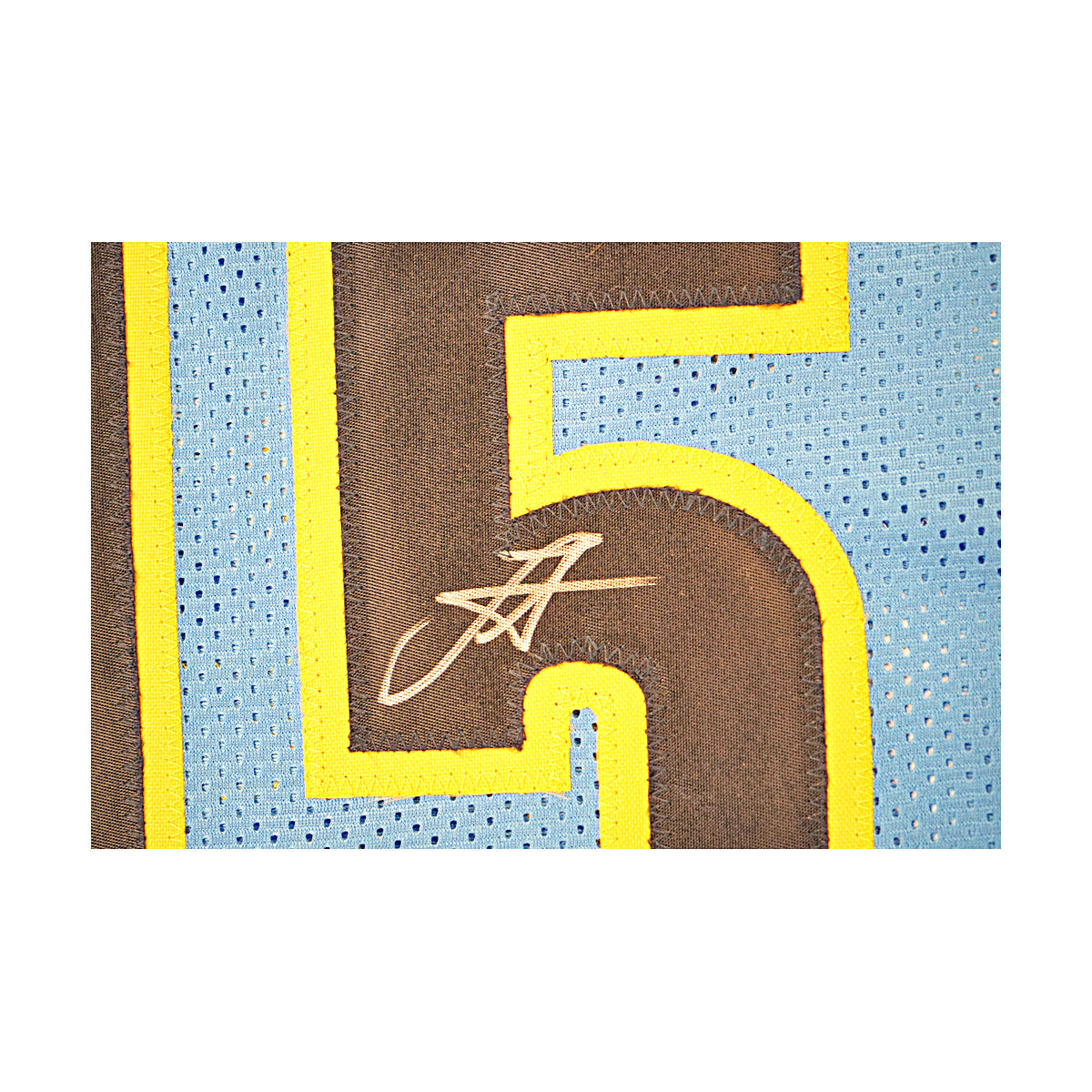 Nikola Jokic Denver Nuggets Signed Light Blue Custom Jersey JSA COA-Powers Sports Memorabilia
