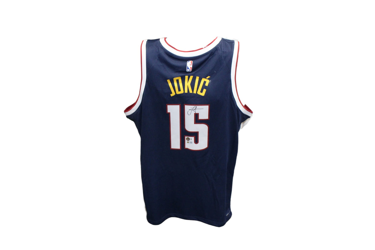 Nikola Jokic Denver Nuggets Nike Navy Signed Jersey – Beckett Authenticated-Powers Sports Memorabilia