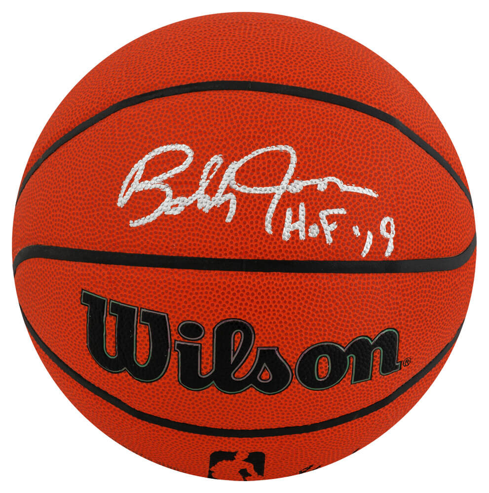 Bobby Jones Autographed Wilson Indoor/Outdoor NBA Basketball with HOF'19-Powers Sports Memorabilia