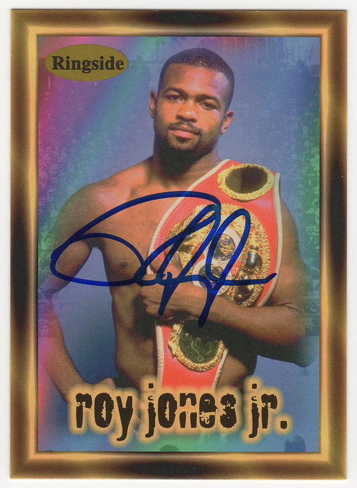 Roy Jones Jr. Autographed 1996 Ringside Boxing Trading Card #23-Powers Sports Memorabilia