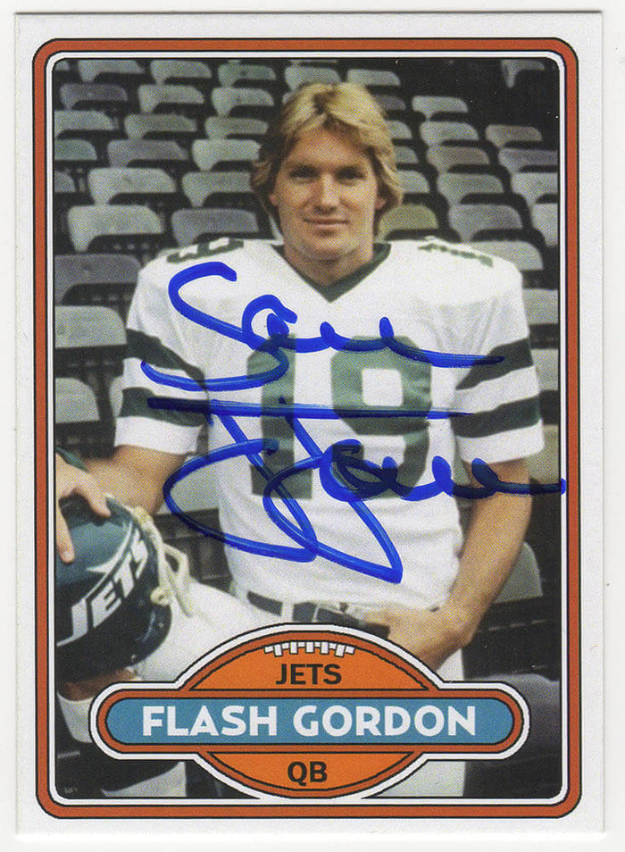 Sam J. Jones Autographed Jets Flash Gordon Custom Trading Card #FG-1-Powers Sports Memorabilia