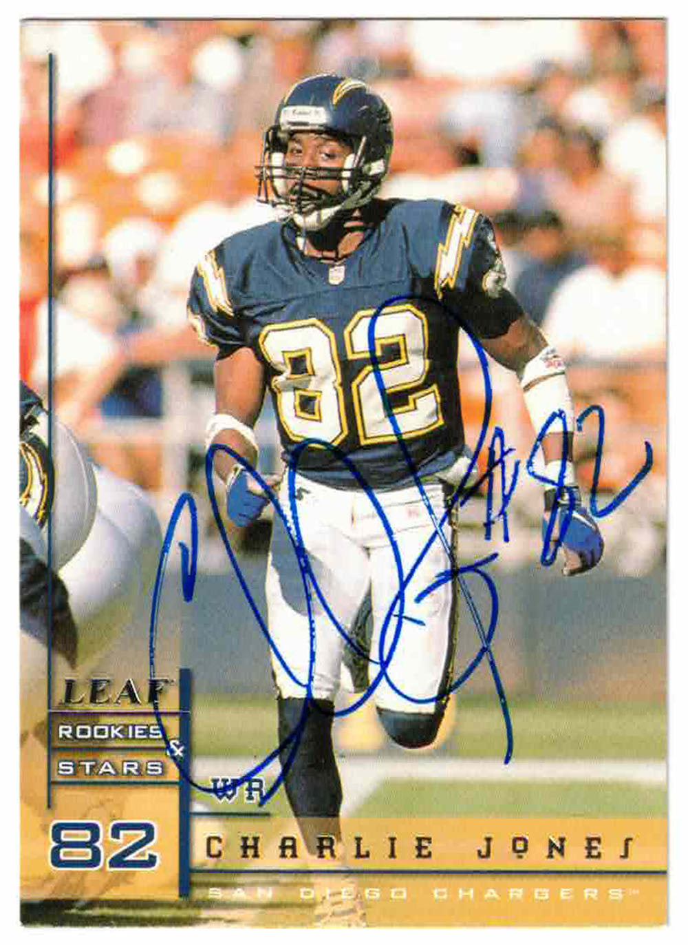 Charlie Jones San Diego Chargers Signed Card - 1998 Donruss #159-Powers Sports Memorabilia