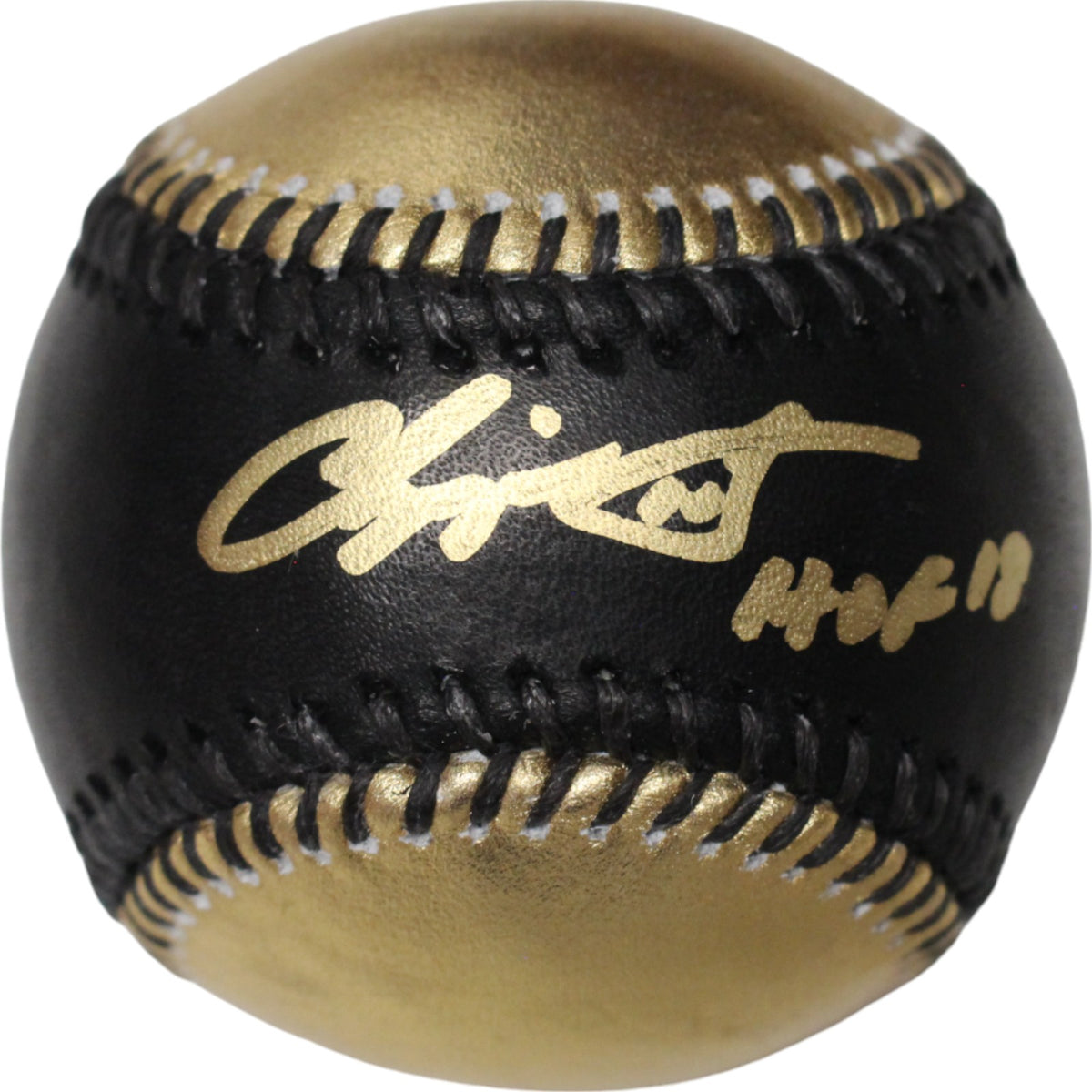 Chipper Jones Atlanta Braves Signed Baseball - OML Baseball HOF 18 FAN-Powers Sports Memorabilia