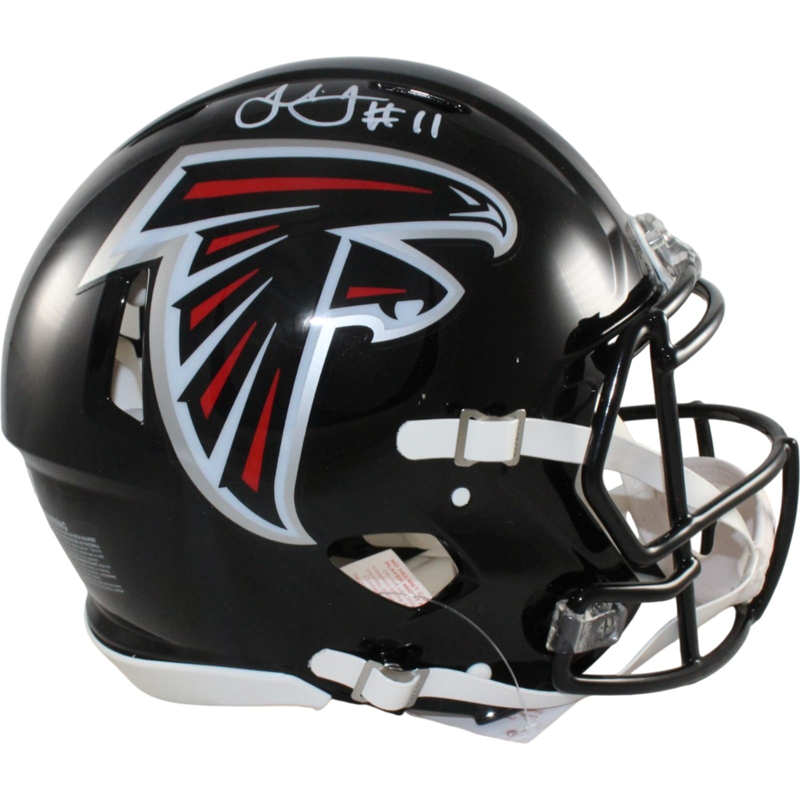 Julio Jones Signed Atlanta Falcons Authentic TB Helmet Beckett WIT-Powers Sports Memorabilia