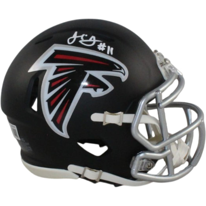 Julio Jones Signed Atlanta Falcons Mini Helmet – Beckett Witness Authenticated-Powers Sports Memorabilia
