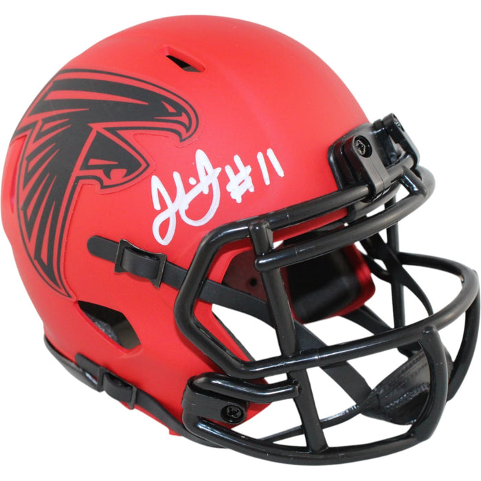 Julio Jones Signed Atlanta Falcons Rave Mini Helmet – Beckett Witness Authenticated-Powers Sports Memorabilia