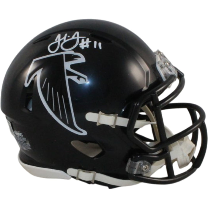 Julio Jones Signed Atlanta Falcons TB Mini Helmet – Beckett Witness Authenticated-Powers Sports Memorabilia