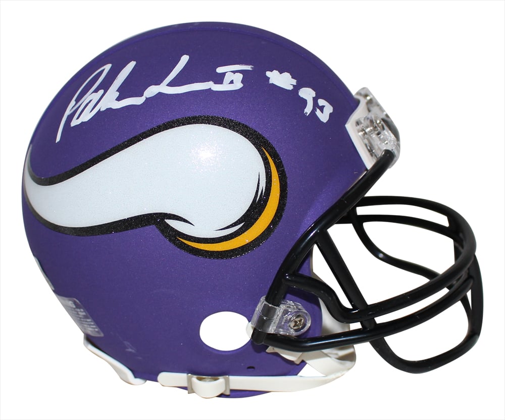 Patrick Jones Signed Minnesota Vikings VSR4 Satin Mini Helmet – Beckett Authenticated-Powers Sports Memorabilia