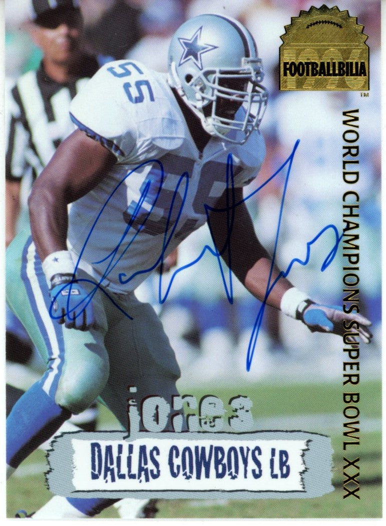 Robert Jones Dallas Cowboys Signed Card - 1996 Collector's Edge #DCA-13-Powers Sports Memorabilia