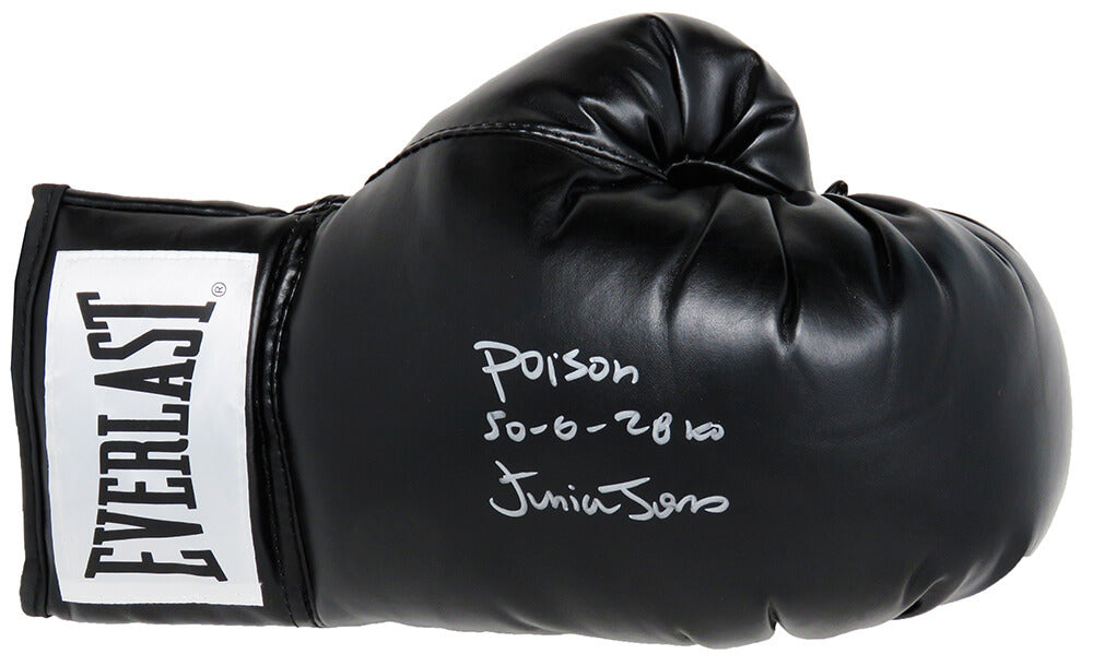 Junior Jones Autographed Everlast Black Boxing Glove