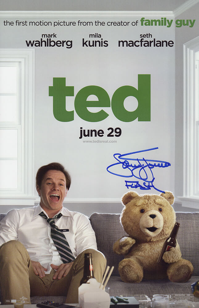 Sam J. Jones Autographed Ted 11x17 Movie Poster with Flash-Powers Sports Memorabilia