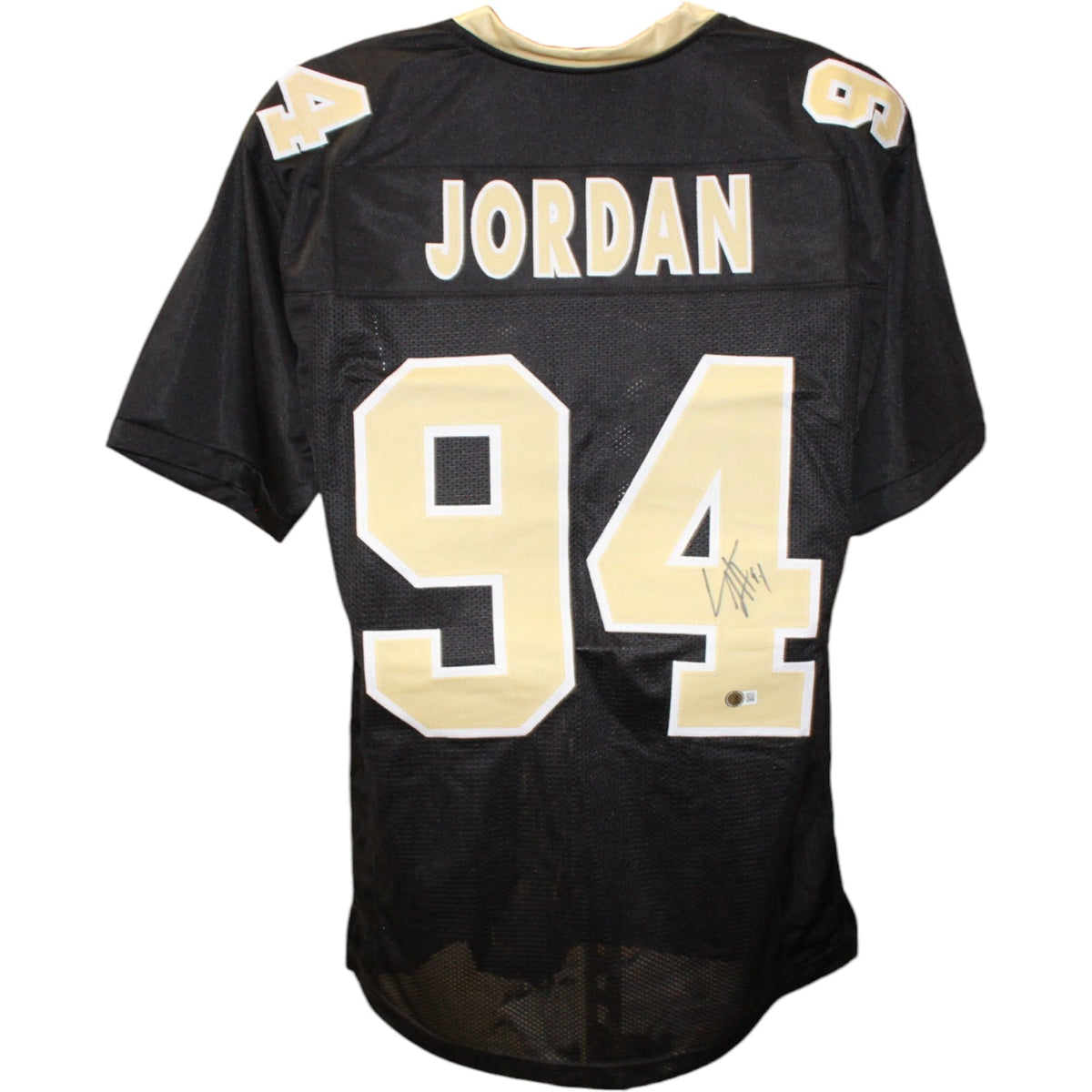 Cam Jordan Signed Pro Style Black XL Jersey – Beckett Witness Authenticated-Powers Sports Memorabilia