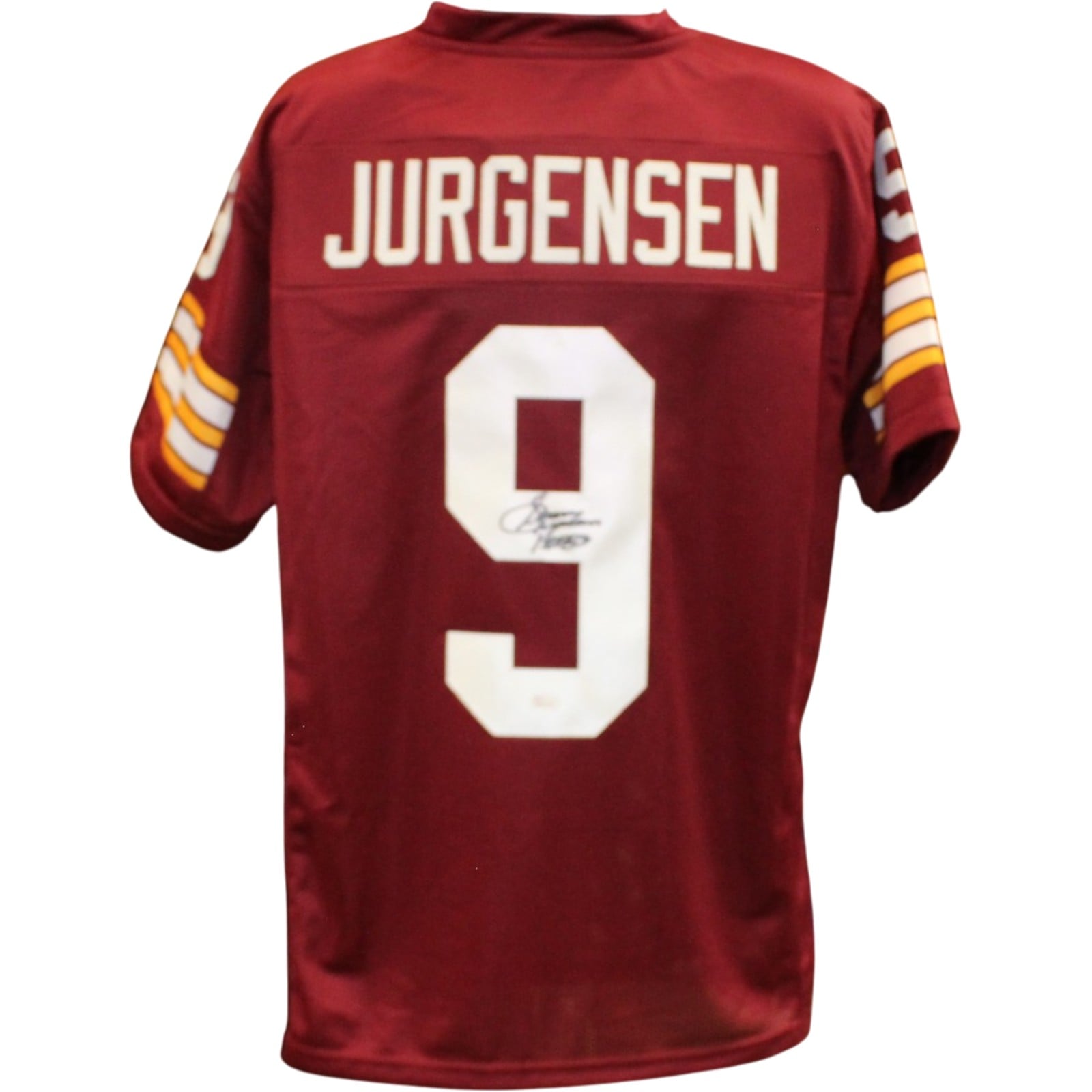 Sonny Jurgensen Signed Pro Style Size XL Red Jersey – JSA Authenticated-Powers Sports Memorabilia