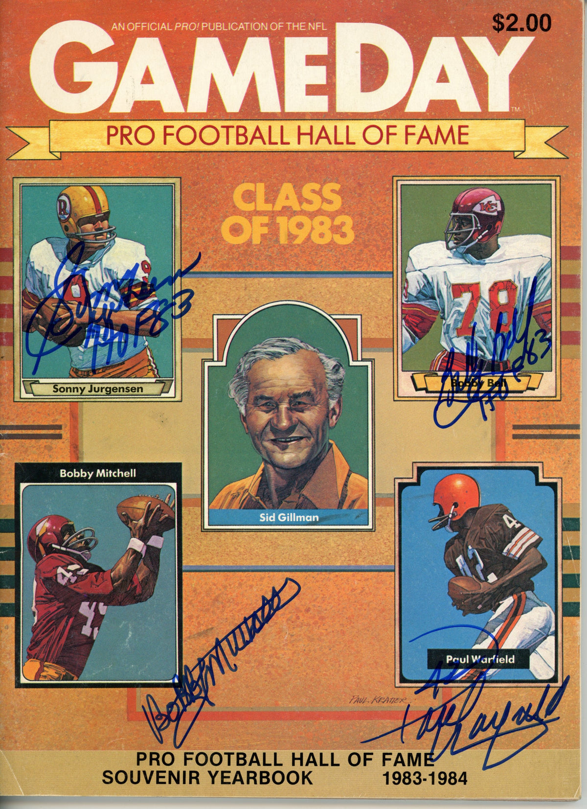 Jurgenson Mitchell Warfield Bell Hall of Fame Signed Magazine - 1983 Magazine JSA JSA-Powers Sports Memorabilia