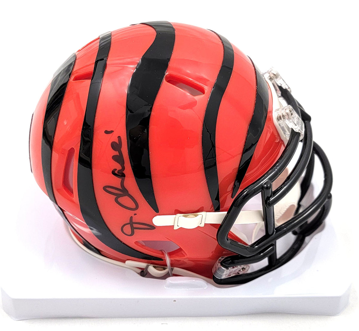 Ja'Marr Chase Signed Cincinnati Bengals Mini Helmet - Beckett-Powers Sports Memorabilia