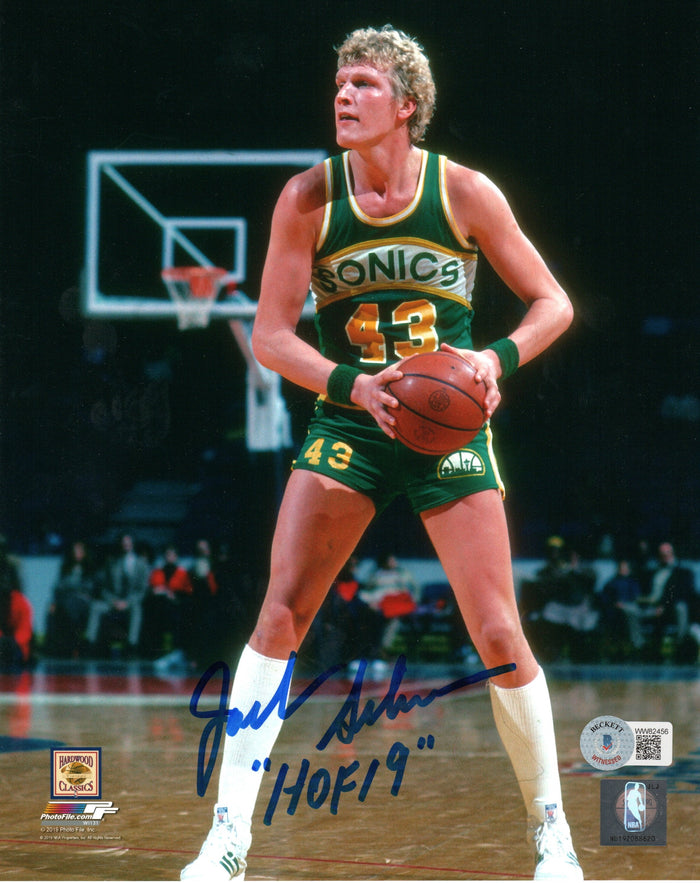 Jack Sikma Signed Seattle Supersonics 8x10 Photo - Beckett-Powers Sports Memorabilia