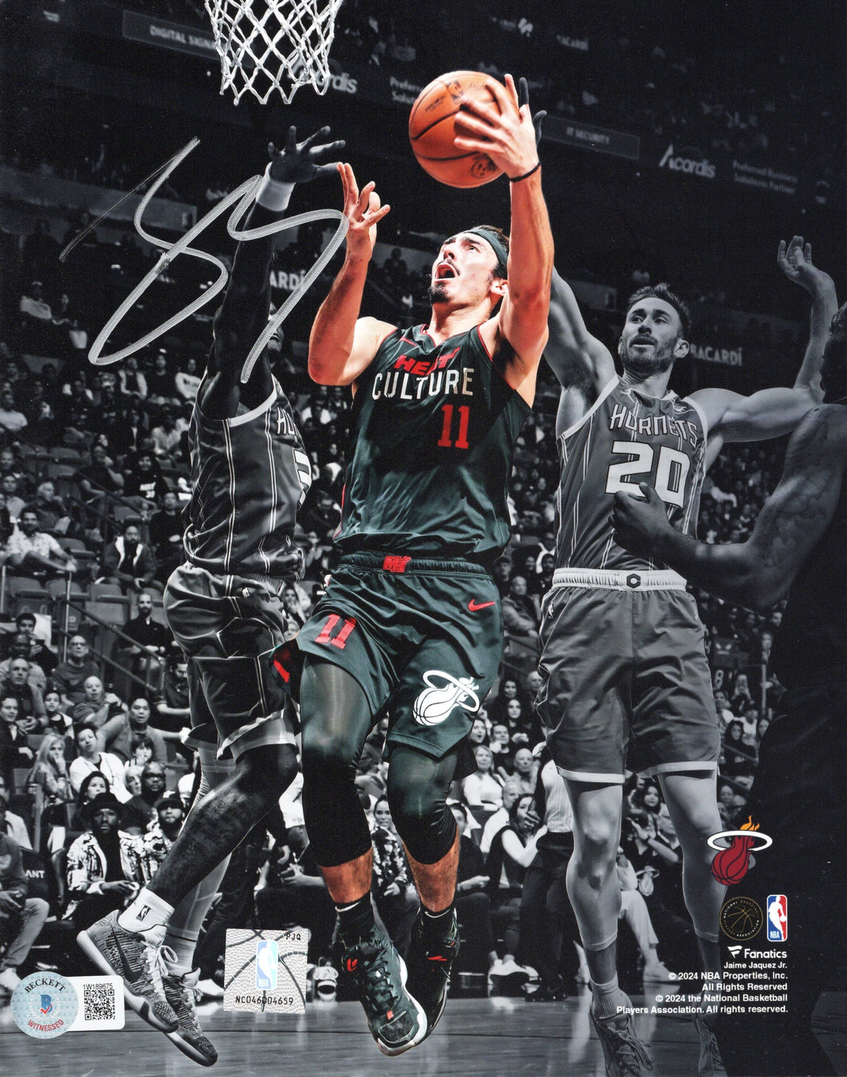 Jaime Jaquez Jr. Signed Miami Heat 8x10 Photo - Beckett-Powers Sports Memorabilia