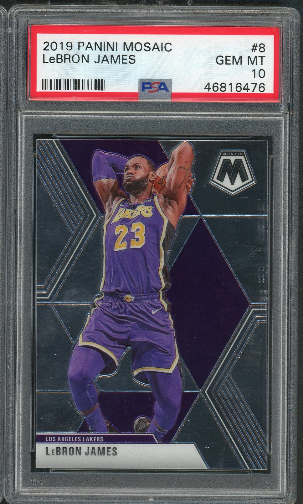 LeBron James 2019 Panini Mosaic Basketball Card #8 Graded PSA 10 GEM MINT-Powers Sports Memorabilia