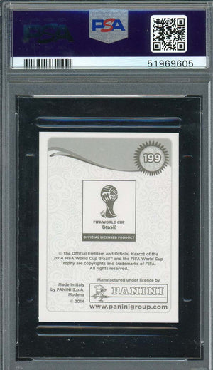James Rodriguez 2014 Panini World Cup Stickers Card #199 PSA 9-Powers Sports Memorabilia