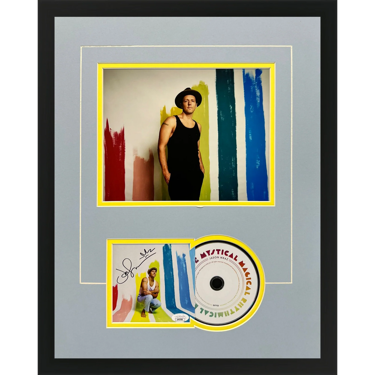 Autographed Jason Mraz Mystical Magical Rhythmical Radical Ride Deluxe Framed CD and Cover - JSA-Powers Sports Memorabilia