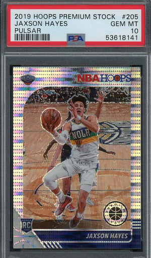 Jaxson Hayes 2019 Panini Hoops Premium Stock Pulsar Rookie Card #205 PSA 10-Powers Sports Memorabilia