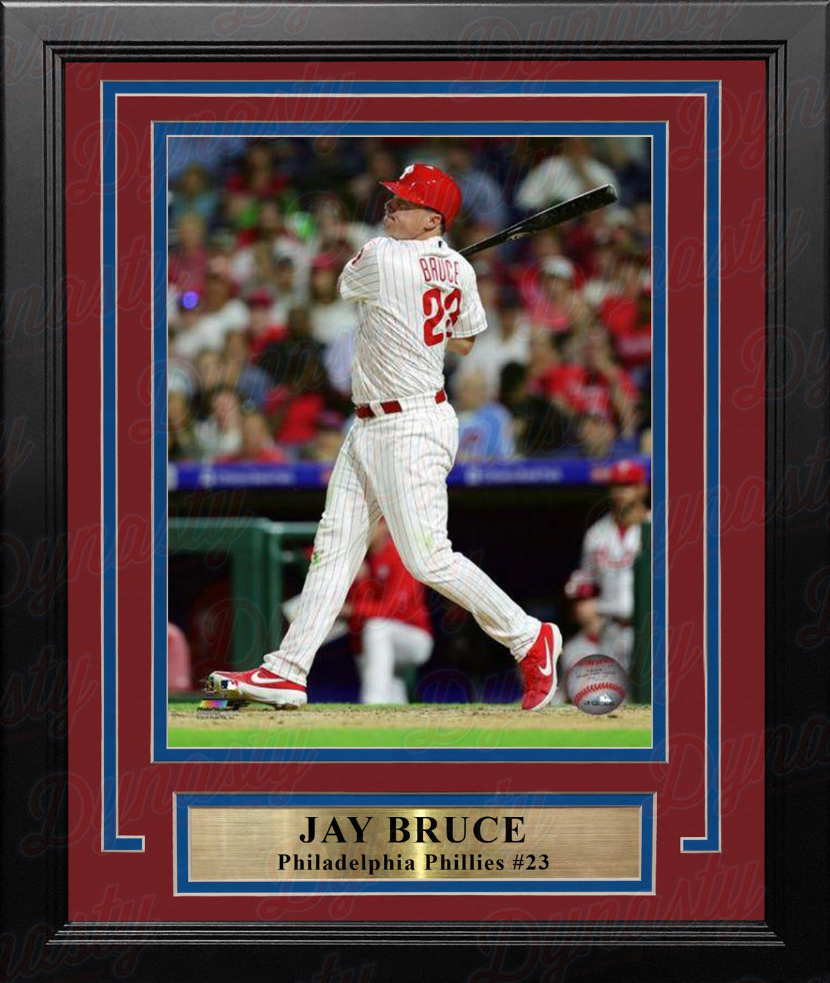 Jay Bruce Philadelphia Phillies MLB Baseball 8" x 10" Professionally Framed Photo-Powers Sports Memorabilia