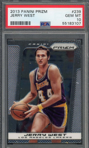 Jerry West 2013 Panini Prizm Basketball Card #239 Graded PSA 10-Powers Sports Memorabilia