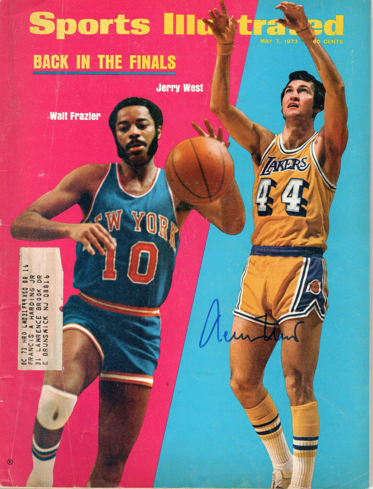 Jerry West Signed Los Angeles Lakers Sports Illustrated 5/7/73 - JSA-Powers Sports Memorabilia