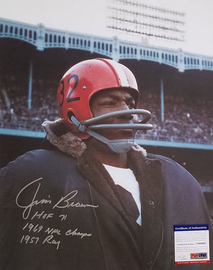 Jim Brown Signed Cleveland Browns 16x20 Photo Beckett Authenticated PSA/DNA 7A62002-Powers Sports Memorabilia