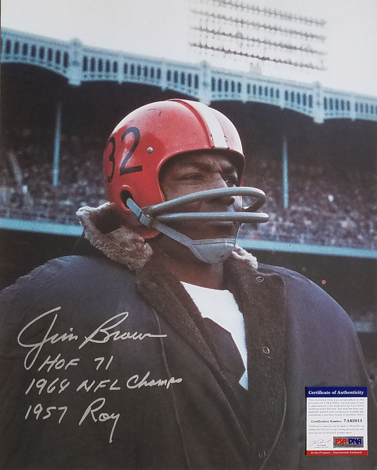 Jim Brown Signed Cleveland Browns 16x20 Photo Beckett Authenticated PSA/DNA 7A62015-Powers Sports Memorabilia