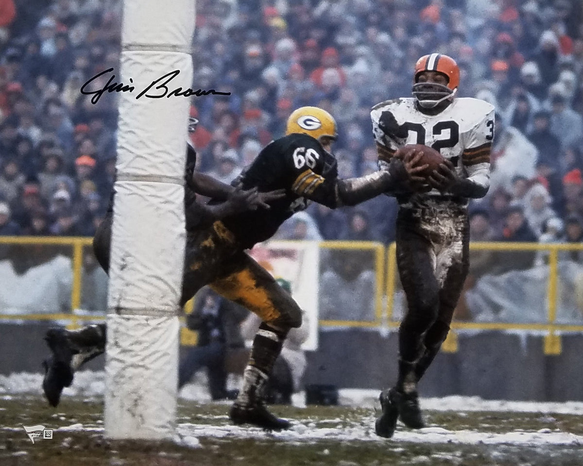 Jim Brown Signed Cleveland Browns 16x20 Photo Fanatics Authentic #2-Powers Sports Memorabilia
