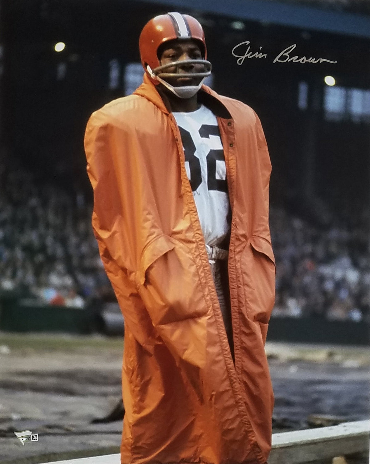 Jim Brown Signed Cleveland Browns 16x20 Photo Fanatics Authentic #1-Powers Sports Memorabilia