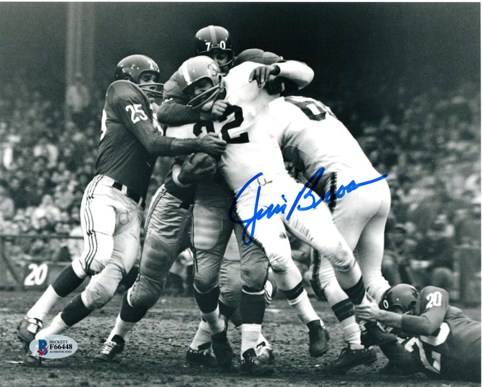 Jim Brown Signed Cleveland Browns 8x10 Photo Beckett Authenticated #8-Powers Sports Memorabilia