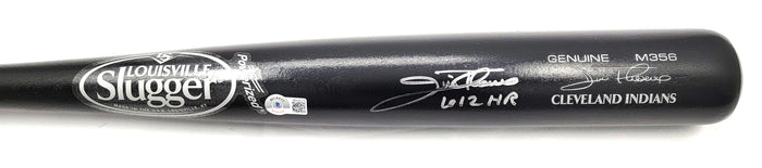 Jim Thome Signed Louisville Slugger Game Model Bat W/612 HR Indians Phillies White Sox Twins - Beckett-Powers Sports Memorabilia